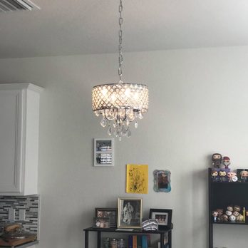 John Johnson Electric - Small Hanging Chandelier - Electricians Near Me - Hollywood, Florida