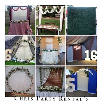 Chris Party Rentals and Event Decor - Different backdrops available - Party Equipment Rentals Near Me Chris Party Rentals and Event Decor - Different backdrops available - Party Equipment Rentals Near Me