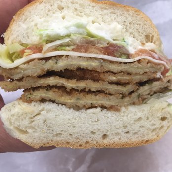 Steins Bagels - Cold eggplant hero, good flavor! - Bagels Near Me - Montvale, New Jersey
