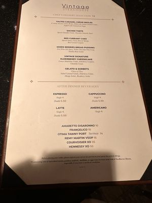 Menu photo 4 Vintage Steakhouse Coarsegold, CA Menu photo 4 Vintage Steakhouse Coarsegold, CA