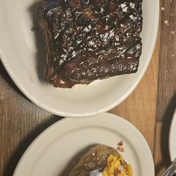 Sidekick ribs and loaded baked potatoe