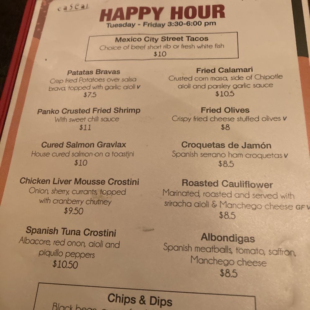 Cascal - Happy hour menu food - Tapas Bars Near Me - Mountain View, California Cascal - Happy hour menu food - Tapas Bars Near Me - Mountain View, California