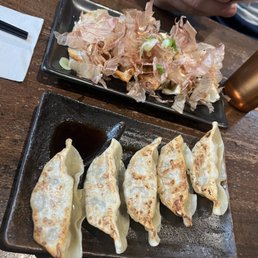 okonomiyaki gyoza and regular gyoza okonomiyaki gyoza and regular gyoza
