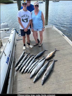 Offshore Fishing Charter In Florida - Set sail on a thrilling 4 to 10-hour offshore fishing trip and experience the ultimate deep water big game fishing adventure! Join Top Notch Adventures for an unforgettable journey into the deep blue waters off the coast of Port Orange, FL. Our expert crew will guide you through the rugged offshore terrain, casting your line and reeling in some of the most prized and elusive game fish in the ocean. Bottom fishing for big game fish such as snapper, grouper, and amberjack, will keep you on your toes and your adrenaline pumping until the last catch of the day. Don't miss out - book your trip now!