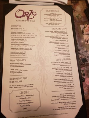 Menu photo 8 Orzo Kitchen & Wine Bar Charlottesville, VA Menu photo 8 Orzo Kitchen & Wine Bar Charlottesville, VA