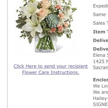 The Flower Shop - What I ordered - Florists Near Me - Sacramento, California The Flower Shop - What I ordered - Florists Near Me - Sacramento, California