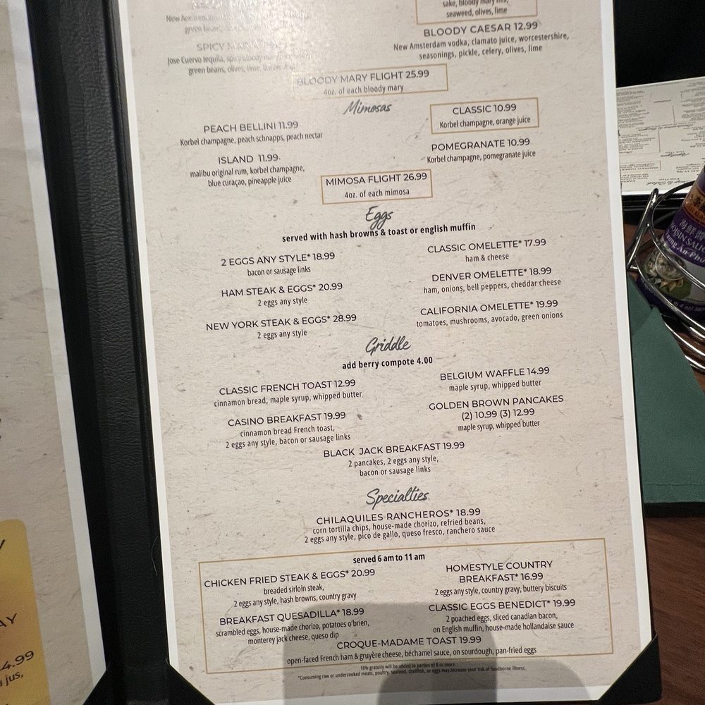 Café Central - Menu - American Near Me - Reno, Nevada
