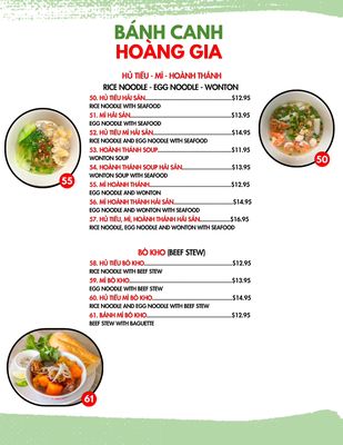 Menu photo 5 Hoang Gia Houston, TX Menu photo 5 Hoang Gia Houston, TX
