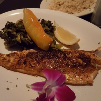 The Chophouse - Blackened Walleye with greens and pepper - Steakhouses Near Me - Warren, Ohio The Chophouse - Blackened Walleye with greens and pepper - Steakhouses Near Me - Warren, Ohio