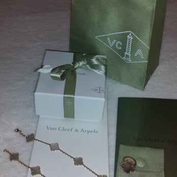 Van Cleef & Arpels - Van Cleef packaging, boxes, bags, travel pouches, vintage Alhambra necklace + ring! :-) - Jewelry Near Me - Costa Mesa, California Van Cleef & Arpels - Van Cleef packaging, boxes, bags, travel pouches, vintage Alhambra necklace + ring! :-) - Jewelry Near Me - Costa Mesa, California