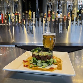 Yard House - Spicy tuna stack and Gaffel Kolsch - Bars Near Me - Westlake, Ohio Yard House - Spicy tuna stack and Gaffel Kolsch - Bars Near Me - Westlake, Ohio