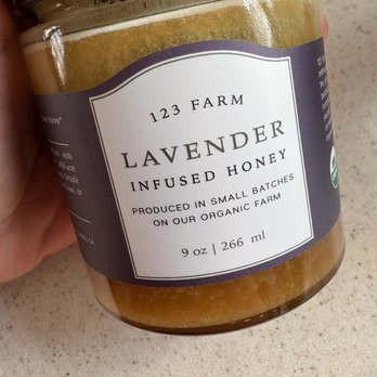 123 Farm - One of the many honeys they sell at their shops - Farmers Market Near Me - Cherry Valley, California