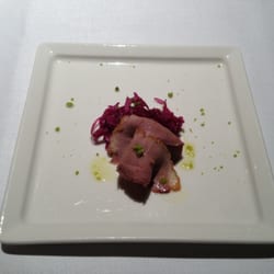 20/20 Restaurant By Victor Cordes - Smoked duck breast on red cabbage salad