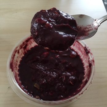 Pure Cold Press - Frozen acai chunks. Not fresh. Just gross. - Juice Bars & Smoothies Near Me - Brookline, Massachusetts