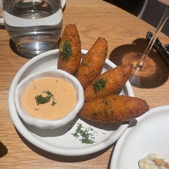 Clio - Saffron Rice Fritter - Mediterranean Near Me - Omaha, Nebraska Clio - Saffron Rice Fritter - Mediterranean Near Me - Omaha, Nebraska