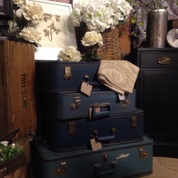 Sweet Clover - Traveling somewhere? These vintage suitcases could easily become a cool table top! Really liked them - Furniture Stores Near Me - Frederick, Maryland