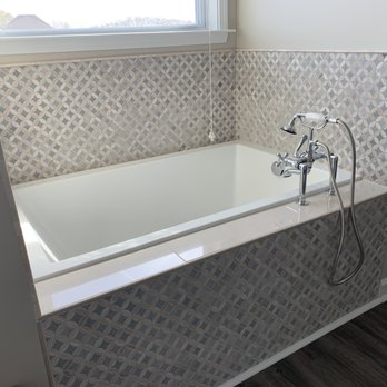 On Point Flooring - Customer tile work on a Master Bathroom drop in tub - Flooring Near Me - Concord, North Carolina