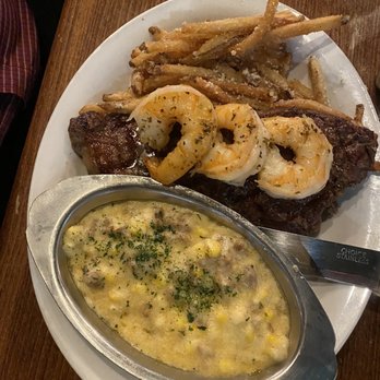 Tejas Kitchen Bar Patio - Steak and shrimp - Southern Near Me - Shreveport, Louisiana
