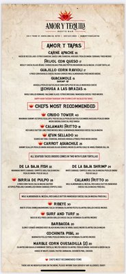 Menu photo 5 Amor y Tequila Santa Ana, CA