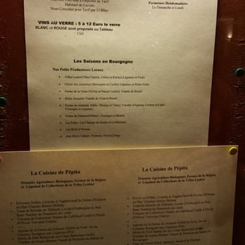 Les Popiettes - Menu at the entrance. Menus change so sample of a late summer offering. - French Near Me - Beaune, 01 Les Popiettes - Menu at the entrance. Menus change so sample of a late summer offering. - French Near Me - Beaune, 01