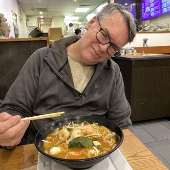 Rice & Noodle - Tom Yum soup medium spice level prawns as the protein. - Thai Near Me - North Vancouver, British Columbia Rice & Noodle - Tom Yum soup medium spice level prawns as the protein. - Thai Near Me - North Vancouver, British Columbia