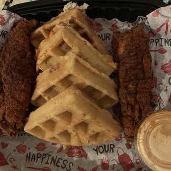 Fry the Coop - Waffle day $5 chicken and waffle special - Chicken Shop Near Me - Prospect Heights, Illinois