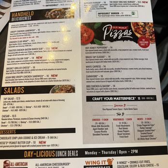The Brass Tap - Food menu side 2 - Sports Bars Near Me - Reno, Nevada The Brass Tap - Food menu side 2 - Sports Bars Near Me - Reno, Nevada