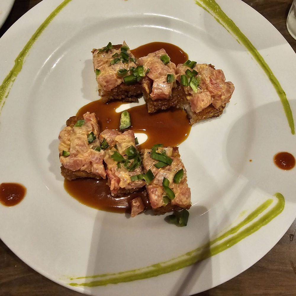 Samurai Blue - Crispy Spicy Tuna Roll ($15) - Sushi Bars Near Me - Tampa, Florida Samurai Blue - Crispy Spicy Tuna Roll ($15) - Sushi Bars Near Me - Tampa, Florida