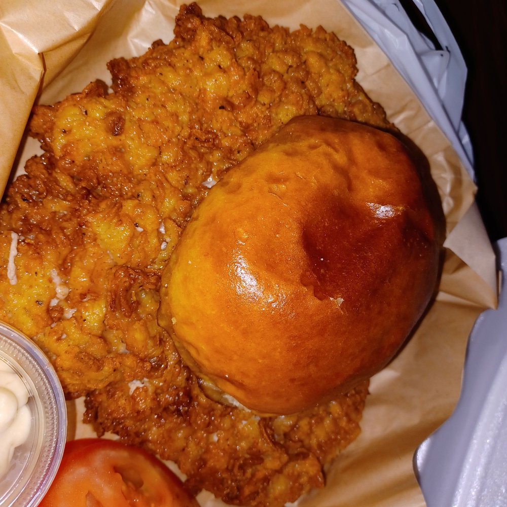 Scuttlebutt Bar and Grill - An AMAZING PORK TENDERLOIN!! Worth waiting for, tasty, well seasoned, crunchy but not overly so, and did l say tasty??  A+++ - Bars Near Me - Camdenton, Missouri