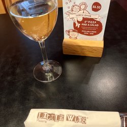Little Wing Pizzeria - Trying the lunch special with a glass of Sauvignon Blanc. Review to follow!