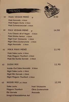 Menu photo 2 Mika Sushi Berlin, BE
