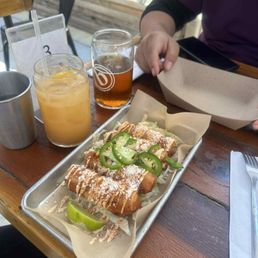 Elote egg rolls