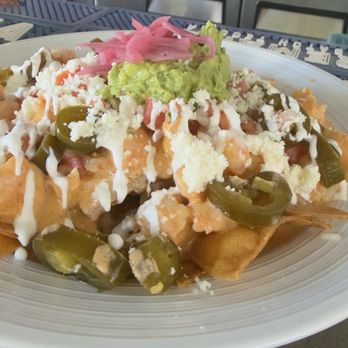 El Patio - Chipotle shrimp nachos - Mexican Near Me - Palm Springs, California El Patio - Chipotle shrimp nachos - Mexican Near Me - Palm Springs, California