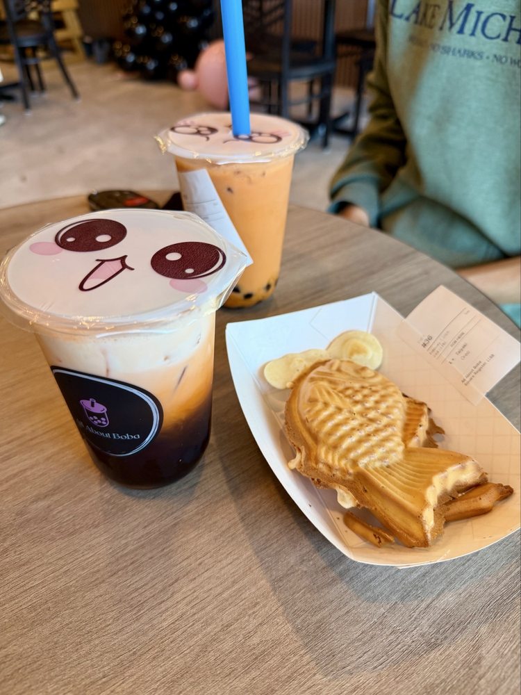 Food from All About Boba Cafe
