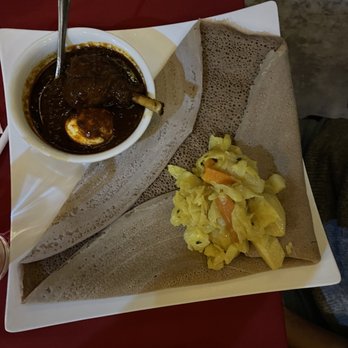 Blue Nile - Doro Wot with cabbage - Ethiopian Near Me - Houston, Texas