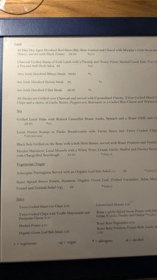 Menu photo 1 Man Friday Kinsale, CO