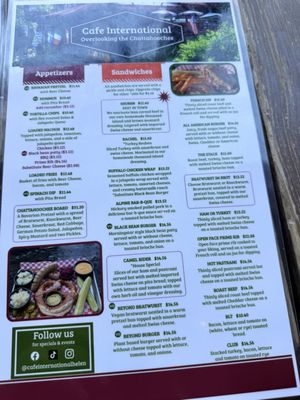 Menu photo 1 Cafe International Helen, GA Menu photo 1 Cafe International Helen, GA