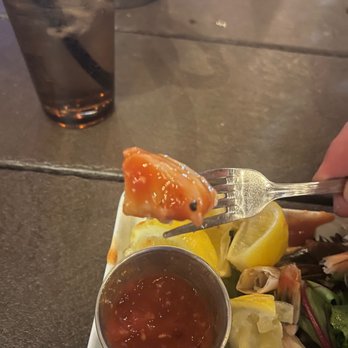 Rustic House - Shrimp cocktail with chunks of peppercorn in every bite. Awful! - Pubs Near Me - Las Vegas, Nevada Rustic House - Shrimp cocktail with chunks of peppercorn in every bite. Awful! - Pubs Near Me - Las Vegas, Nevada