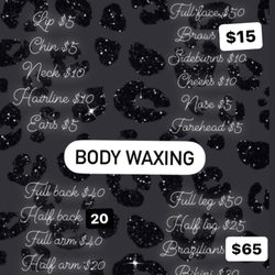 Waxed by Mona - Prices for Hard and Soft waxing only.