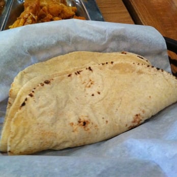 Bhojanic Catering - Chapati (whole wheat flat bread) served with the Thalis. Delish. - Indian Near Me - Atlanta, Georgia