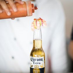 Santo Camarón Lagos - Corona preparada con camarones