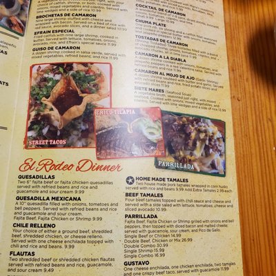 Menu photo 7 El Rodeo Guthrie, OK