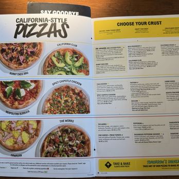 California Pizza Kitchen - Menu - Pizza Near Me - Tustin, California California Pizza Kitchen - Menu - Pizza Near Me - Tustin, California