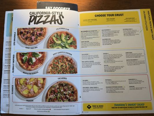 Menu photo 2 California Pizza Kitchen Tustin, CA Menu photo 2 California Pizza Kitchen Tustin, CA