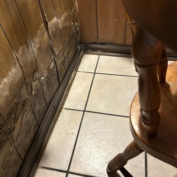 Old Bavaria Inn Restaurant - How close we were seated to black mold and rotten wood and wet drywall - German Near Me - Helen, Georgia Old Bavaria Inn Restaurant - How close we were seated to black mold and rotten wood and wet drywall - German Near Me - Helen, Georgia