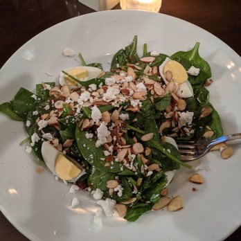 Bernard's - Spinach salad with warm bacon vinaigrette - New American Near Me - Roanoke, Virginia