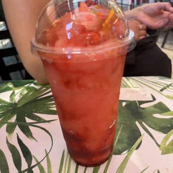 Vegano Mexicano - Strawberry chamoy slushy with tajin on top - Vegan Near Me - Portland, Oregon Vegano Mexicano - Strawberry chamoy slushy with tajin on top - Vegan Near Me - Portland, Oregon