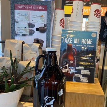 Sweetwaters Coffee & Tea - Two sizes of growlers to go. - Coffee & Tea Near Me - Dublin, Ohio Sweetwaters Coffee & Tea - Two sizes of growlers to go. - Coffee & Tea Near Me - Dublin, Ohio