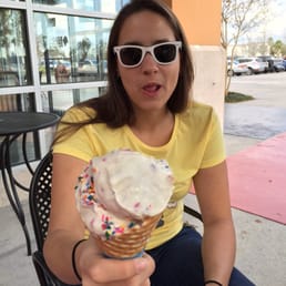 Fresh made waffle cone Fresh made waffle cone
