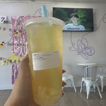 Bubble Pop Tea - Love Lee Lychee - lychee green tea with lychee jelly and lychee popping boba - Bubble Tea Near Me - Fresno, California Bubble Pop Tea - Love Lee Lychee - lychee green tea with lychee jelly and lychee popping boba - Bubble Tea Near Me - Fresno, California